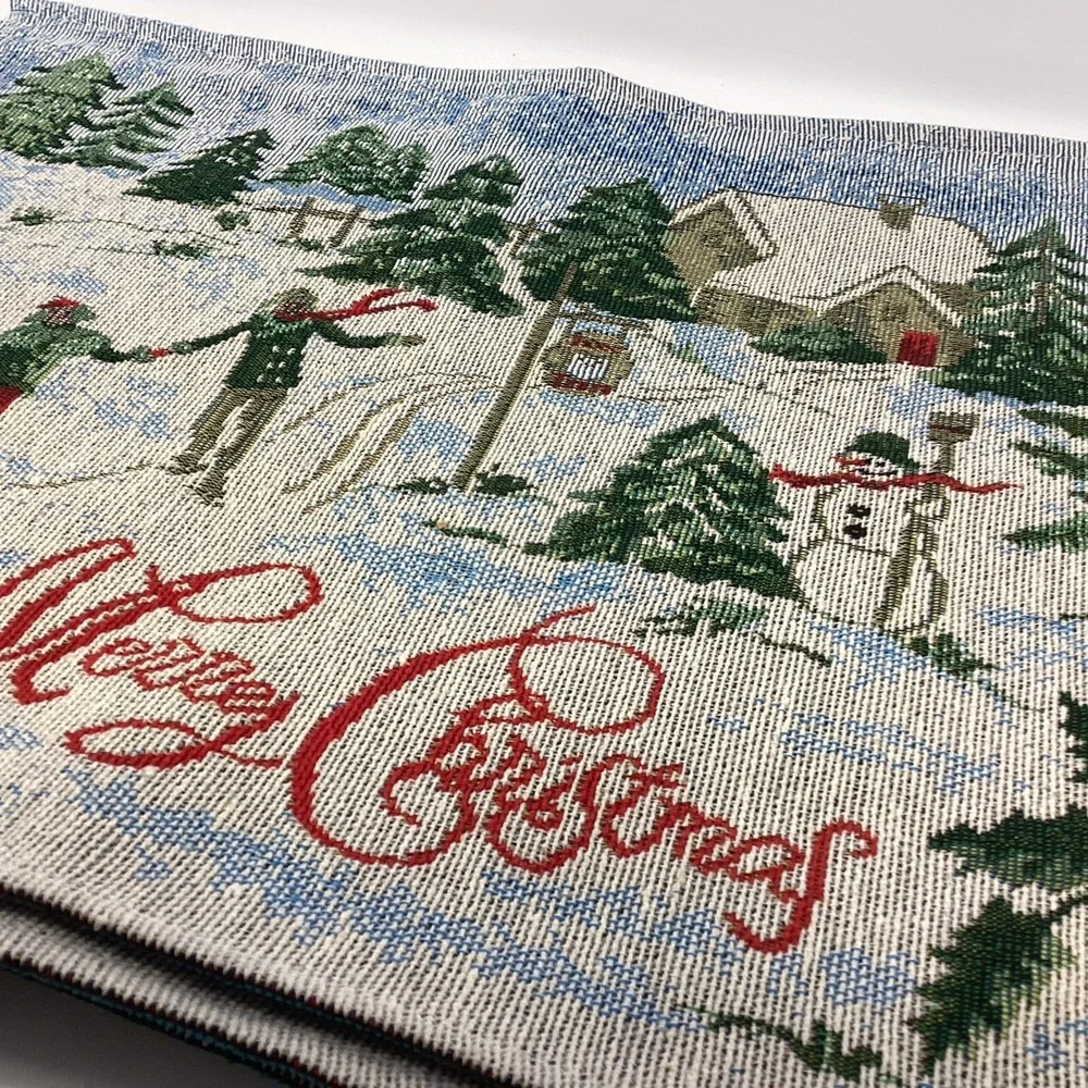 Set Of 4 Ice Skating Scene 